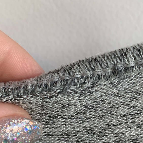 Alya Heathered Gray Short Sleeve Wrap Dress - Picture 8 of 8